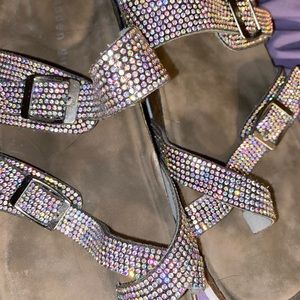 NWOT Madden Girl Rhinestone Sandals